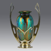 Secessionist  - Loetz Vase - Loetz Glass  - Art Nouveau Glass - Hickmet Fine Arts 