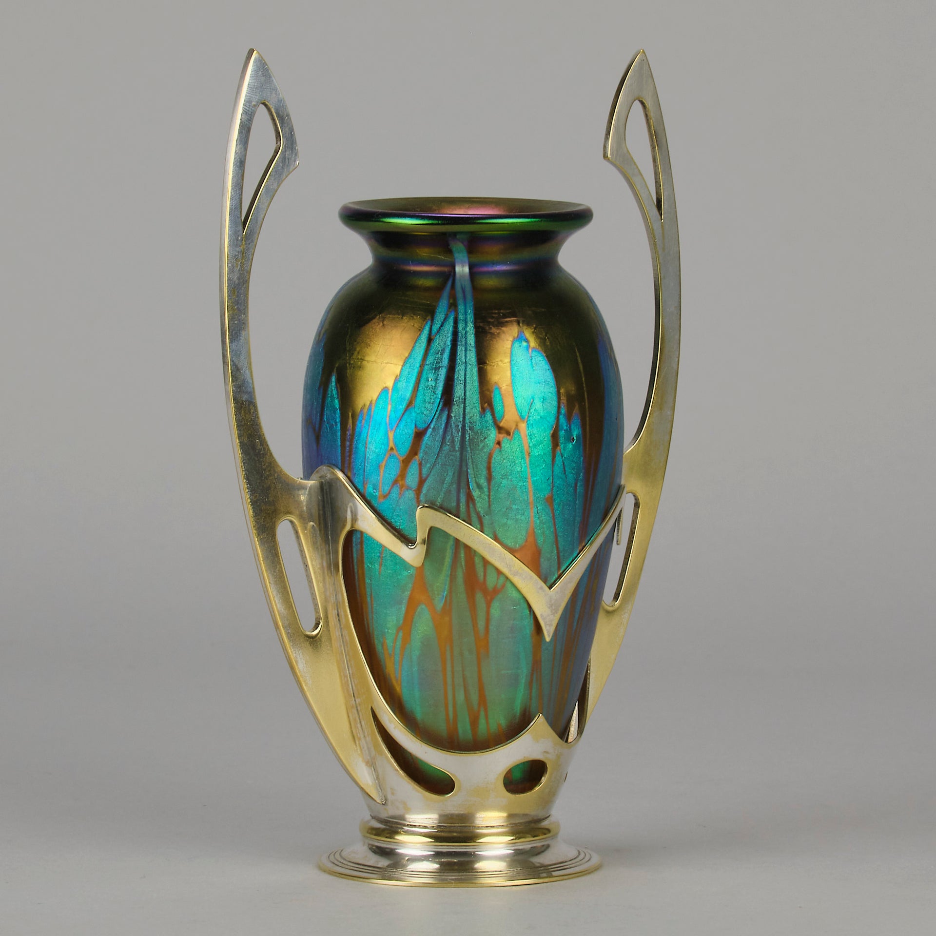Secessionist  - Loetz Vase - Loetz Glass  - Art Nouveau Glass - Hickmet Fine Arts 