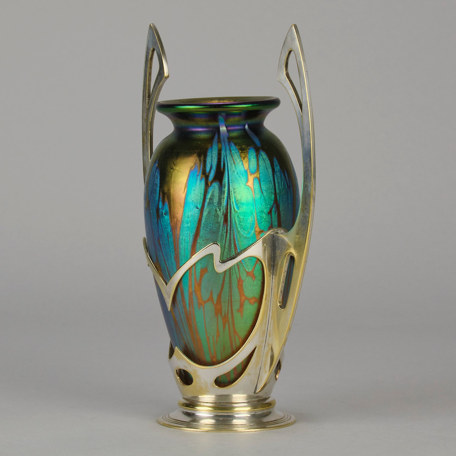 Secessionist  - Loetz Vase - Loetz Glass  - Art Nouveau Glass - Hickmet Fine Arts 