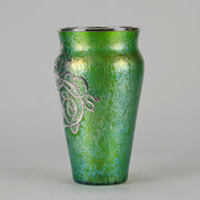 Loetz Papillon SIlver Overlaid vase