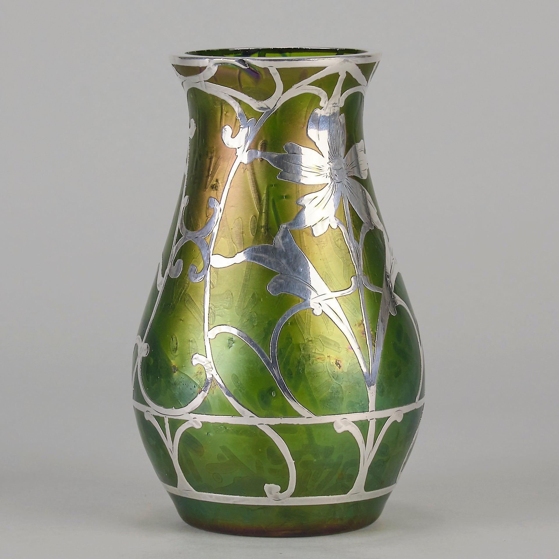 Loetz Phanomen Silvered Vase