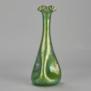 Trefoil Loetz Vase - Art Nouveau Glass - Hickmet Fine Arts 