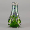 Iridescent Blue Silvered Loetz Vase - Art Nouveau Glass - Hickmet Fine Arts 