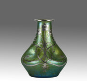 Art Nouveau Dimpled Loetz Vase - Art Nouveau Glass - Hickmet Fine Arts 