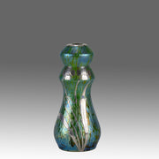 Loetz Silvered overlay Vase - Art Nouveau Glass - Hickmet Fine Arts 