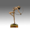 Josef Lorenzl Hoop Dancer - Art Deco Bronze - Hickmet Fine Arts