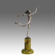 Josef Lorenzl Running Girl - Art Deco Bronze - Hickmet Fine Arts