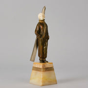 Sosson Bronze Skier - Art Deco Sculpture - Hickmet Fine Arts 