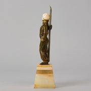 Sosson Bronze Skier - Art Deco Sculpture - Hickmet Fine Arts 