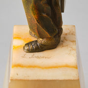 Sosson Bronze Skier - Art Deco Sculpture - Hickmet Fine Arts 