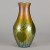 Tiffany Glass - "Leaf & Vine Vase" - Hickmet Fine Arts