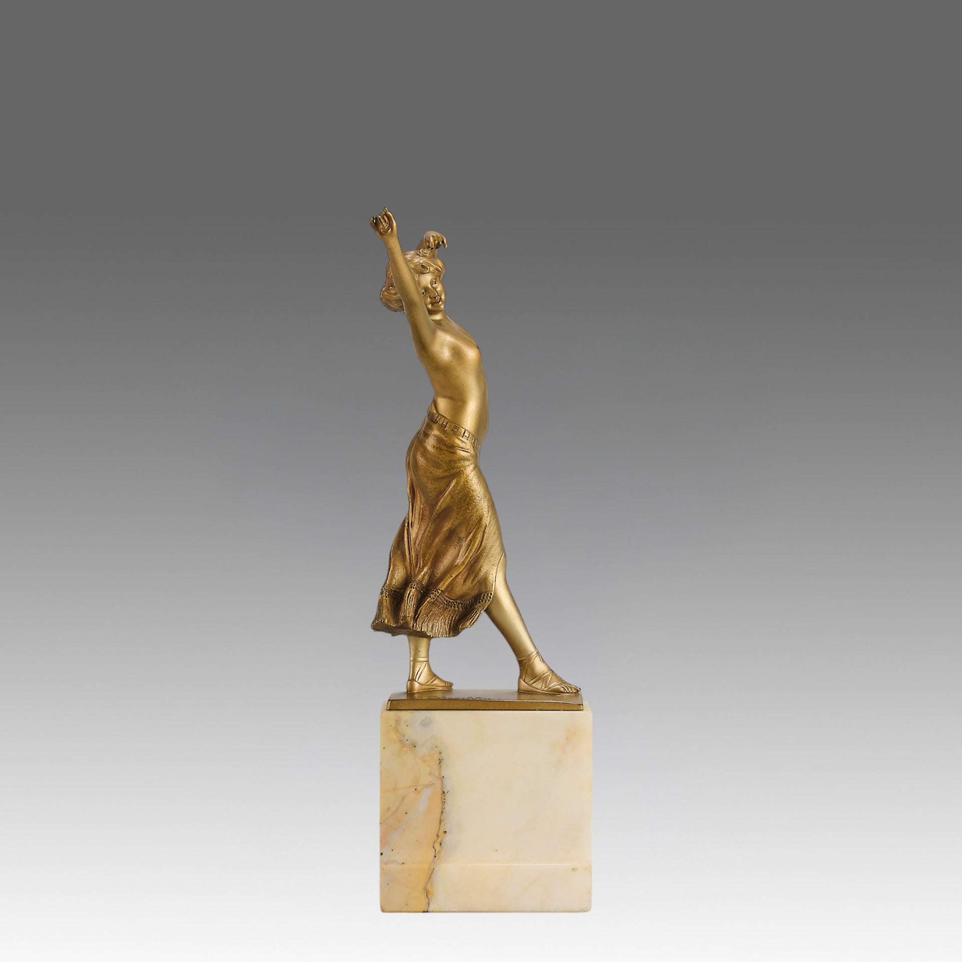 Peleschka Lunard Bronze - Art Nouveau - Hickmet Fine Arts 