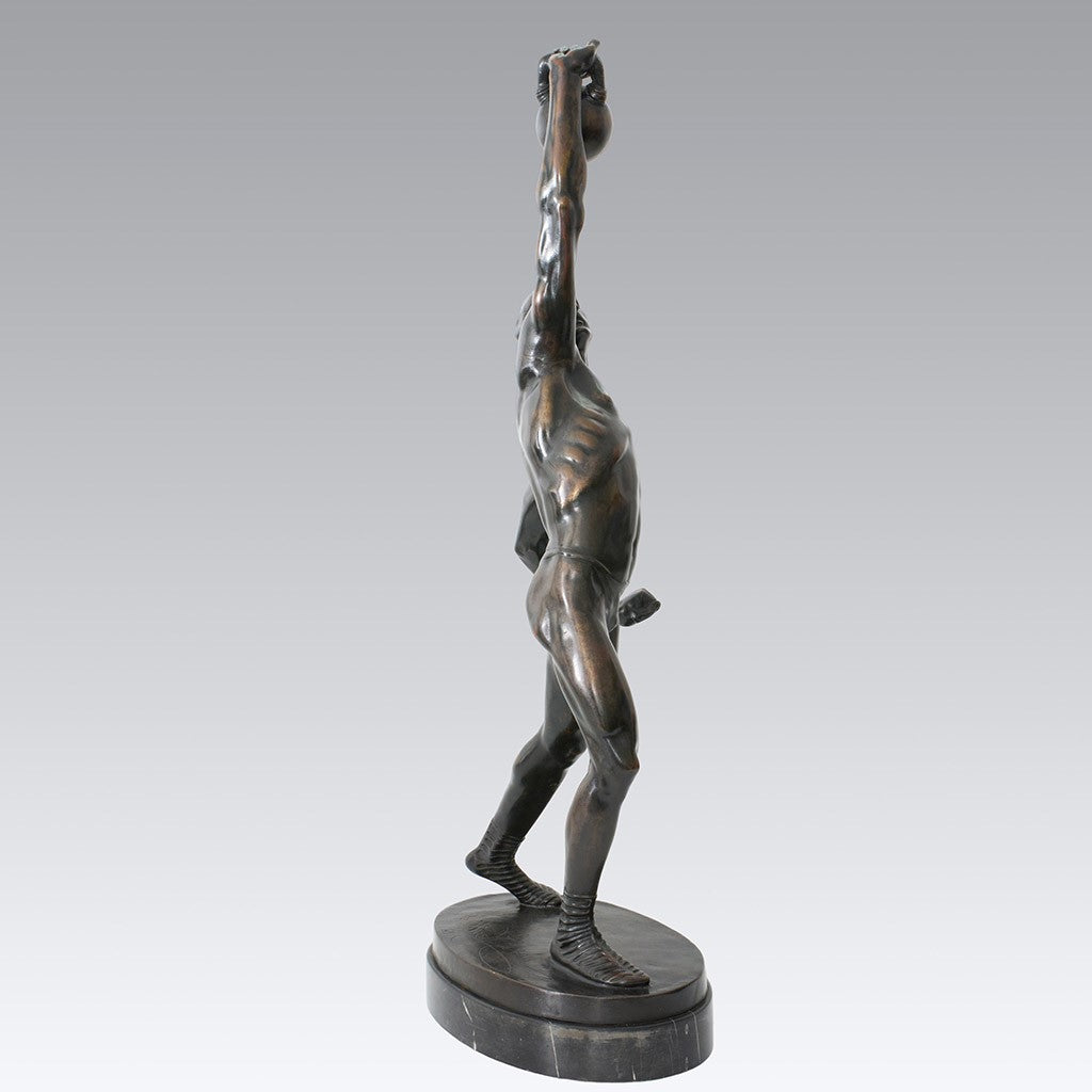 Bruno Zach Male Bronze - Power Lifter - Hickmet Fine Arts