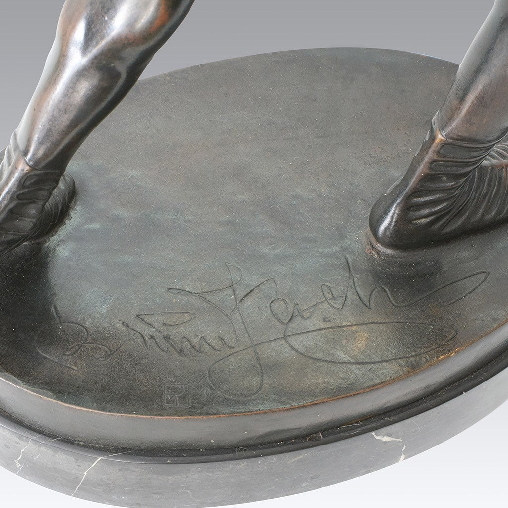 Bruno Zach Male Bronze - Power Lifter - Hickmet Fine Arts
