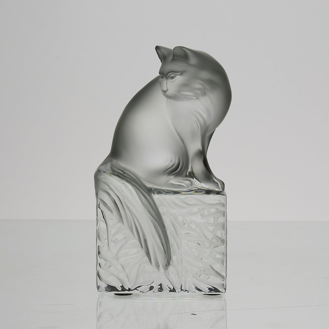 Lalique Cat - Marc Lalique Glass - Hickmet Fine Arts 