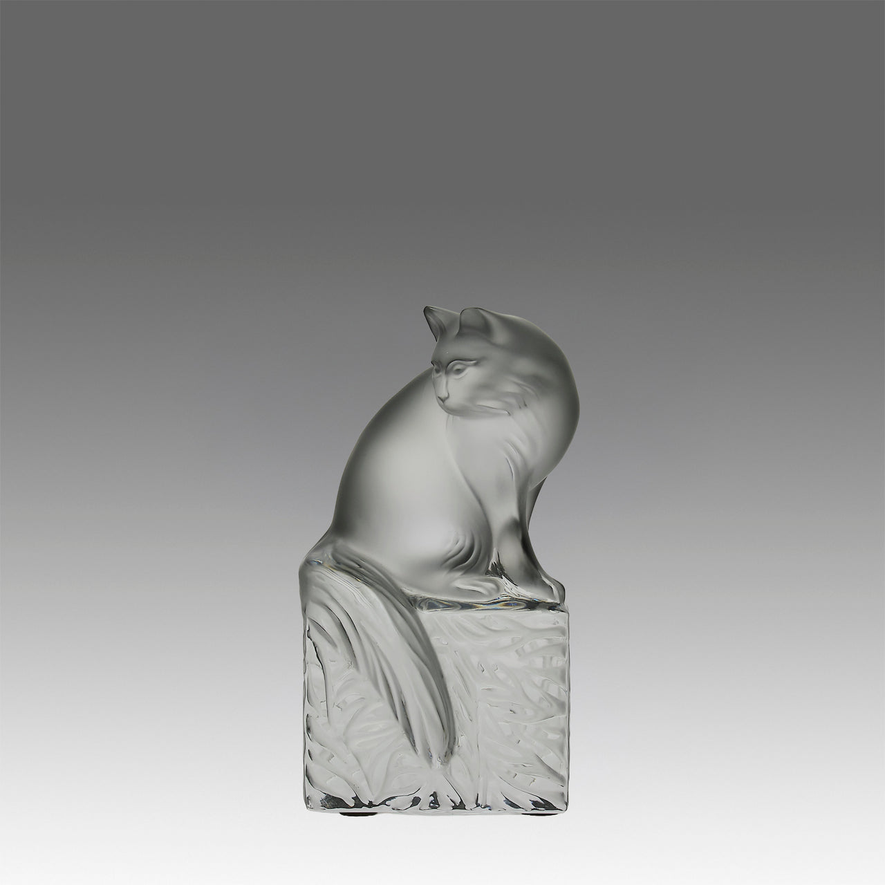 Lalique Cat - Marc Lalique Glass - Hickmet Fine Arts 