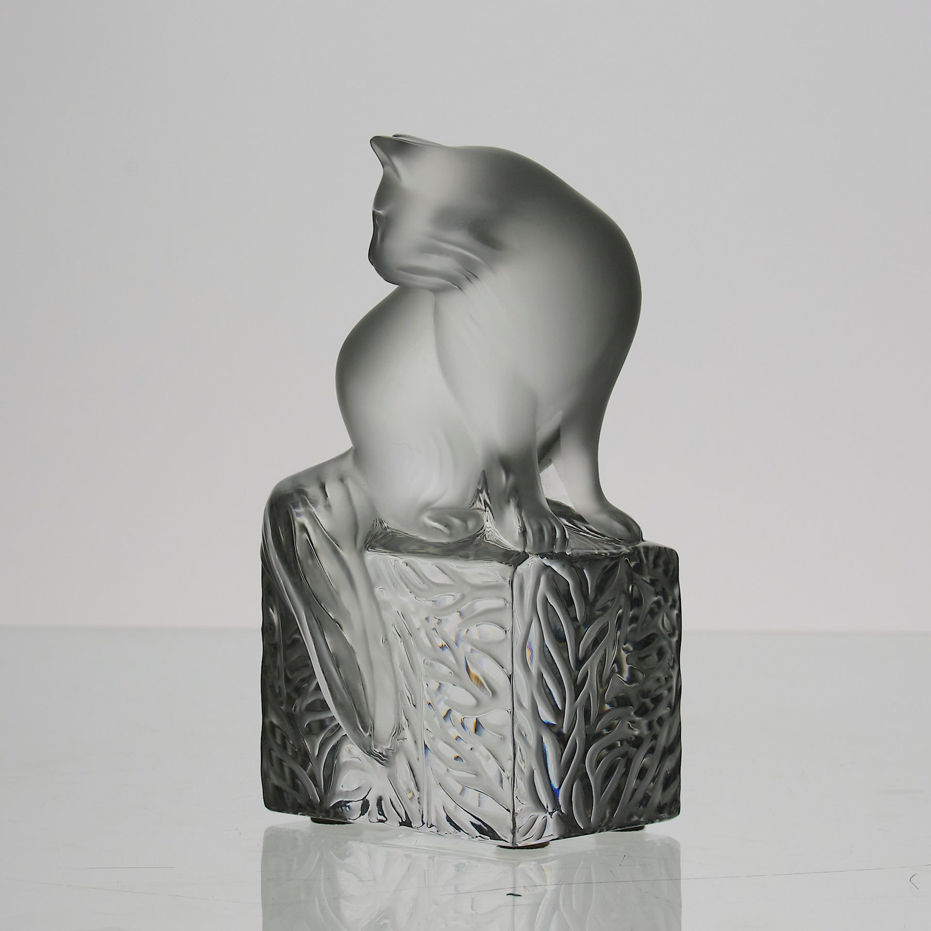 Lalique Cat - Marc Lalique Glass - Hickmet Fine Arts 