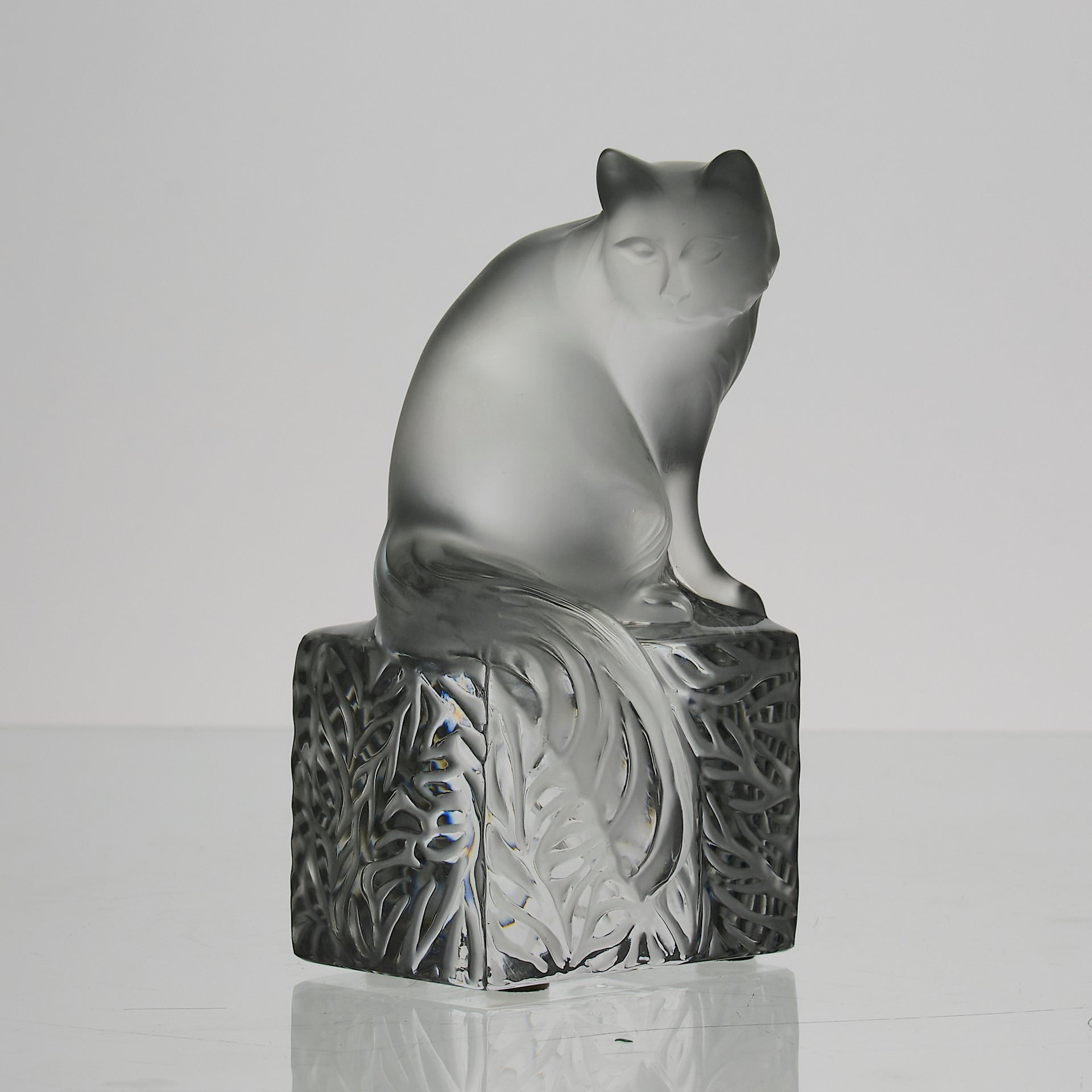 Lalique Cat - Marc Lalique Glass - Hickmet Fine Arts 