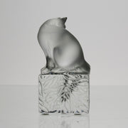 Lalique Cat - Marc Lalique Glass - Hickmet Fine Arts 