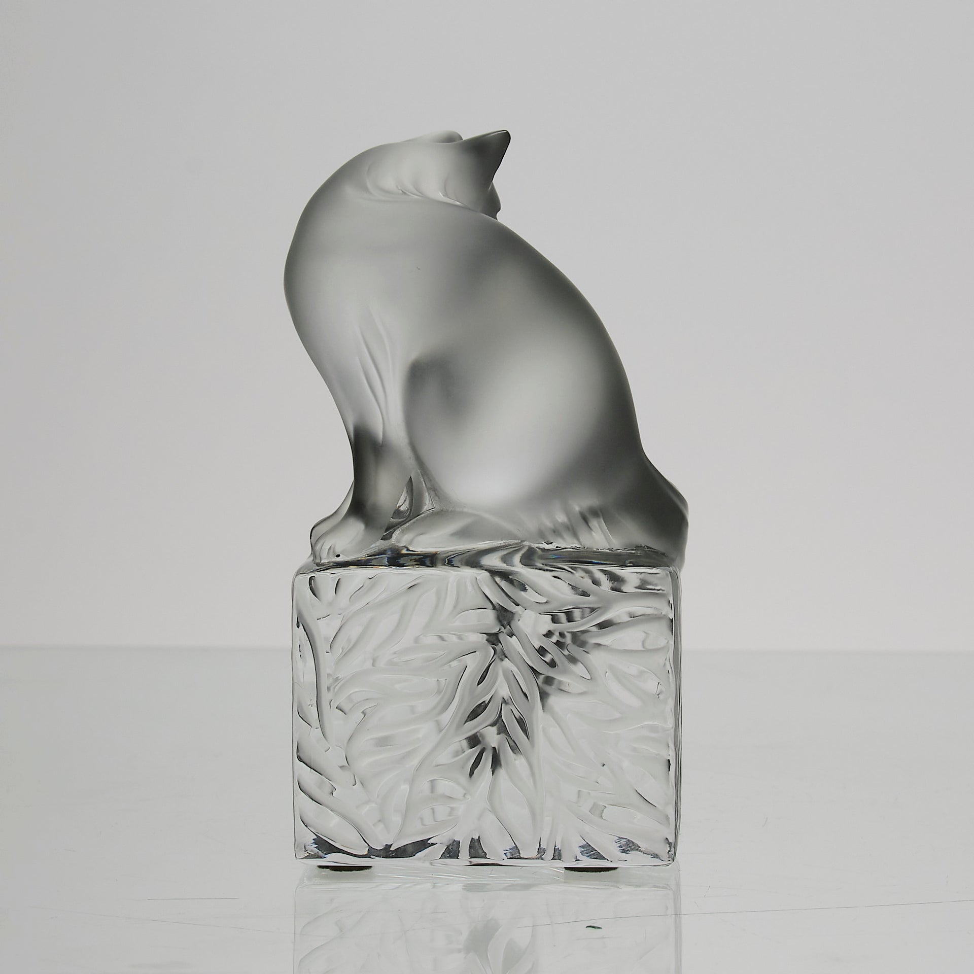 Lalique Cat - Marc Lalique Glass - Hickmet Fine Arts 