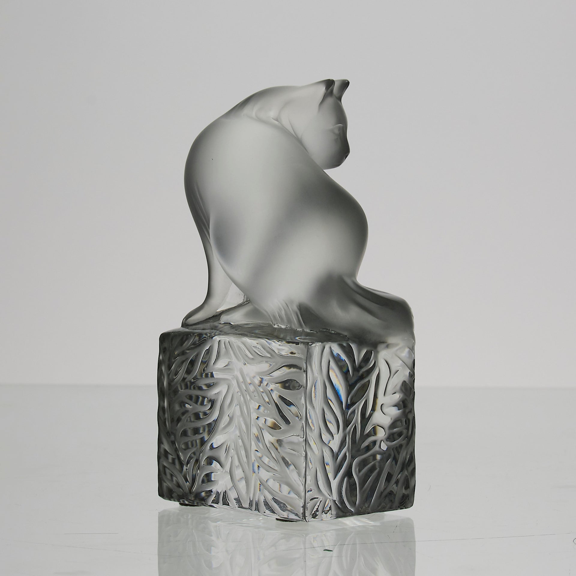 Lalique Cat - Marc Lalique Glass - Hickmet Fine Arts 