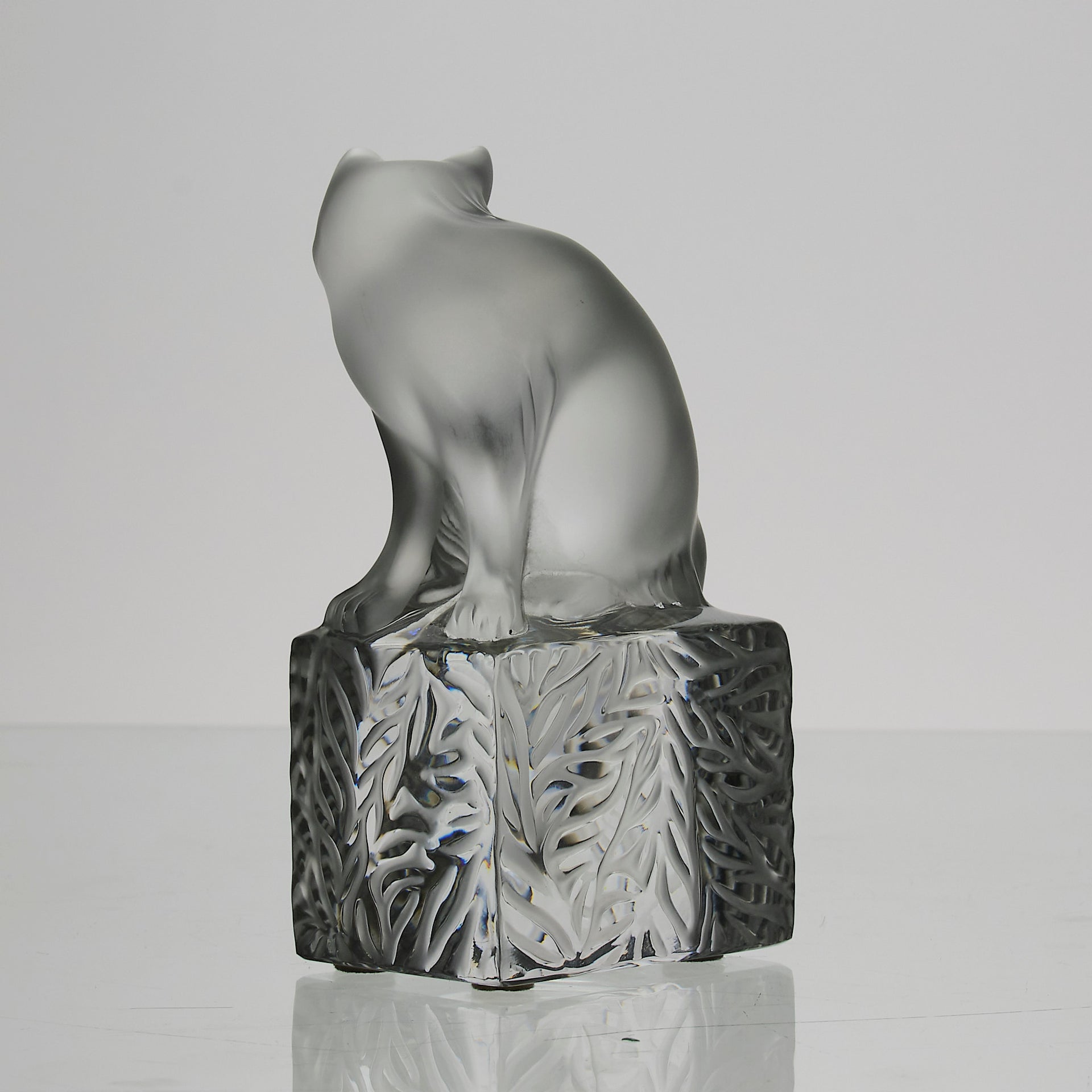 Lalique Cat - Marc Lalique Glass - Hickmet Fine Arts 