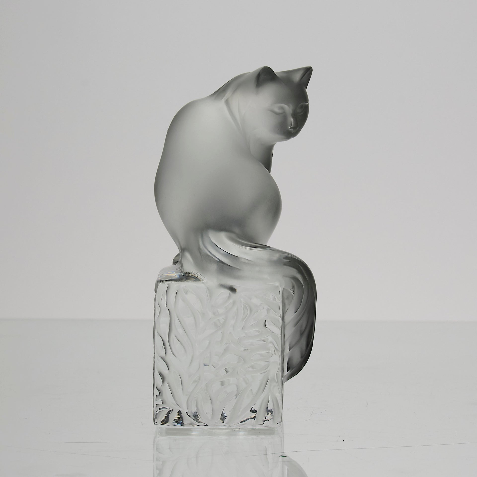 Lalique Cat - Marc Lalique Glass - Hickmet Fine Arts 