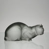 Marc Lalique Cat - Lalique Chat Repose -  Hickmet Fine Arts 