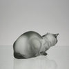 Marc Lalique Cat - Lalique Chat Repose -  Hickmet Fine Arts 