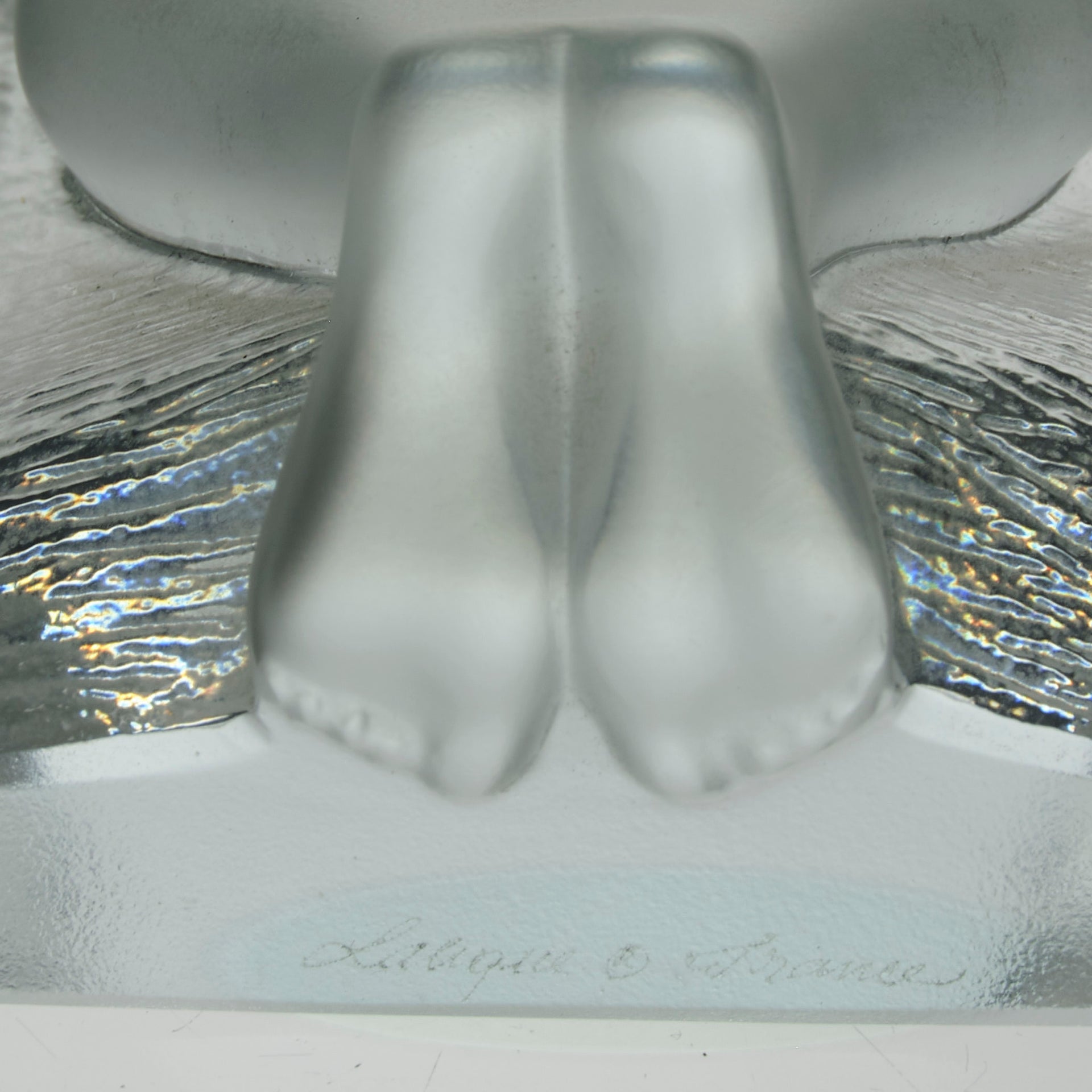 Lalique Bookends - Lalique Glass Reverie Bookends - Hickmet Fine Arts 