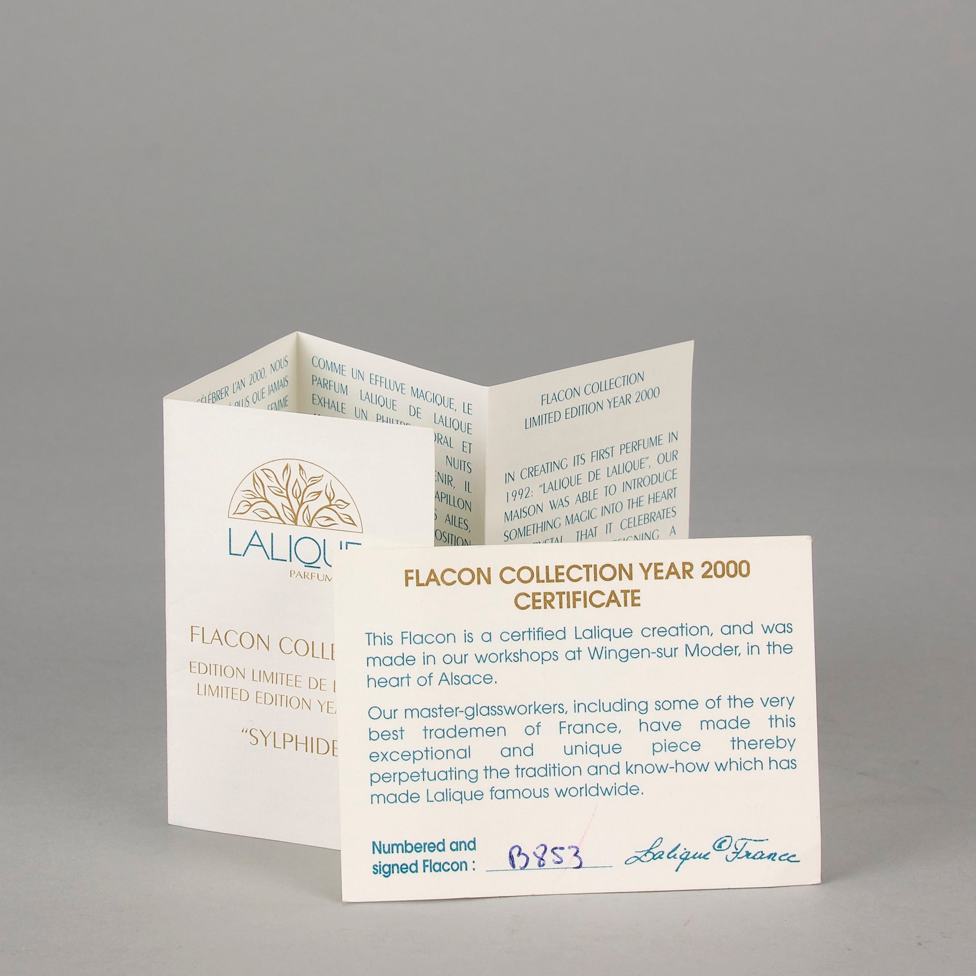 Lalique Sylphide Scent Bottle - Lalique For Sale - Hickmet Fine Arts