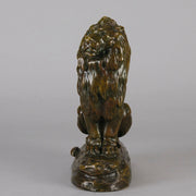 Clovis Masson Lion Assis - Animaliers Bronze - Hickmet Fine Arts