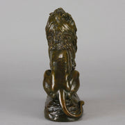Clovis Masson Lion Assis - Animaliers Bronze - Hickmet Fine Arts