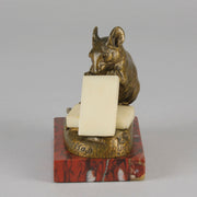 Clovis Masson Bronze - Mouse and Cheese - Animaliers - Hickmet Fine Arts