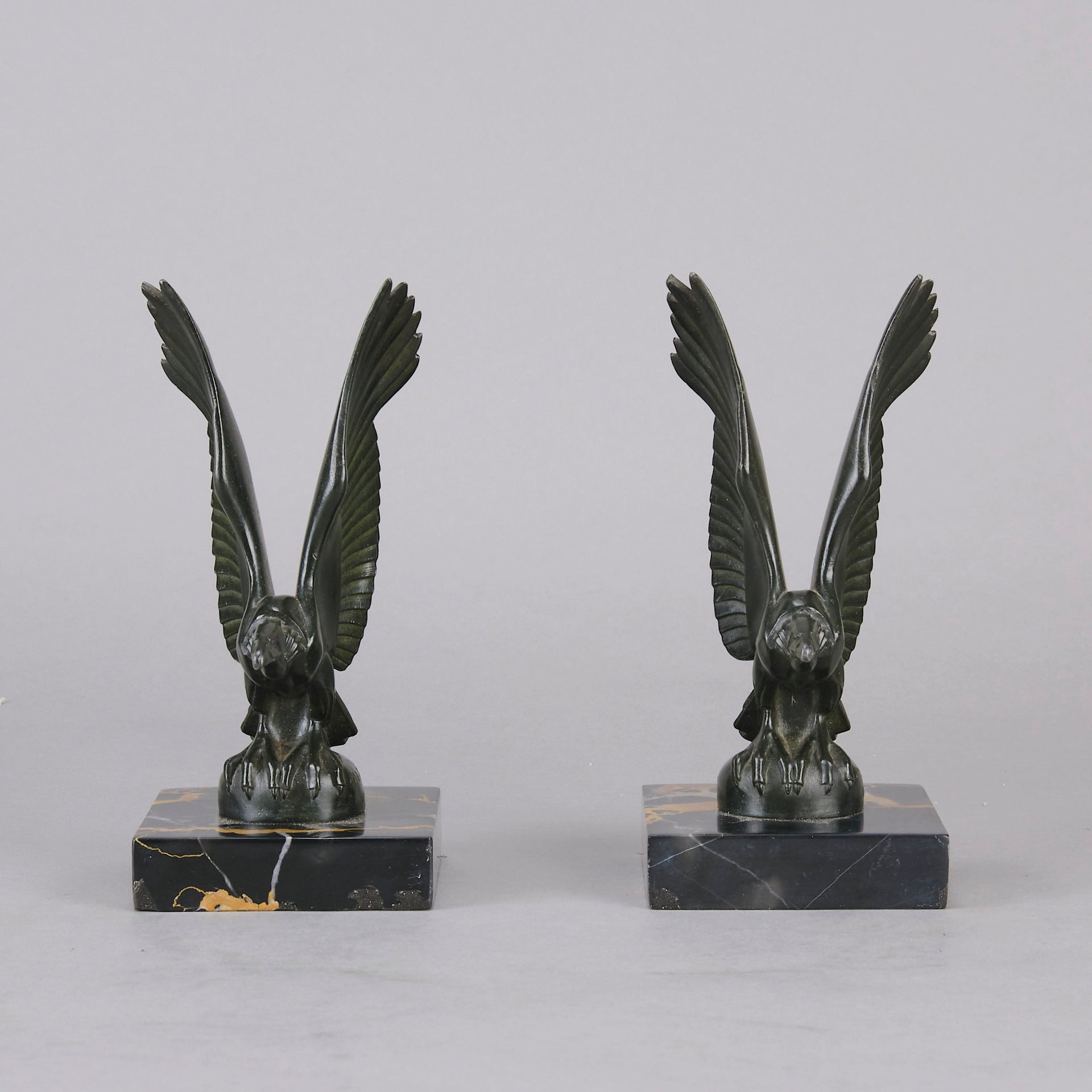 Max le Verrrier Bookends - Art Deco Bronze - Hickmet Fine Arts 