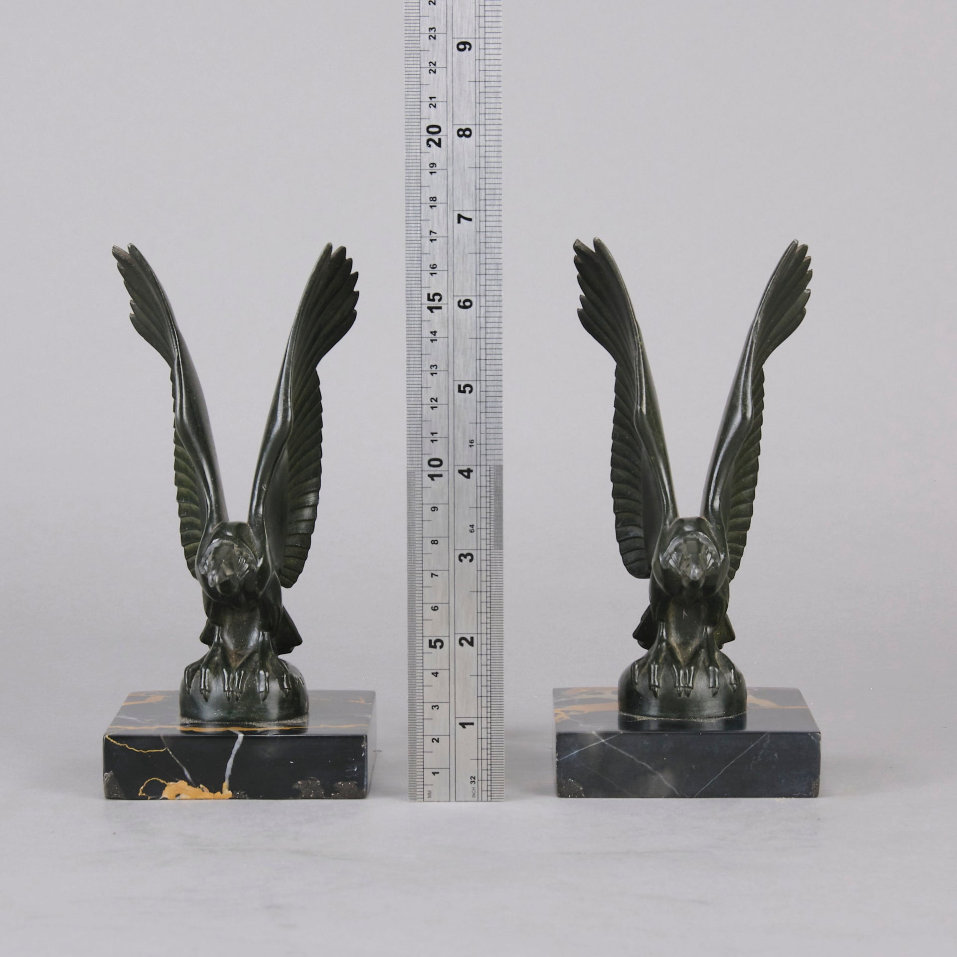 Max le Verrrier Bookends - Art Deco Bronze - Hickmet Fine Arts 