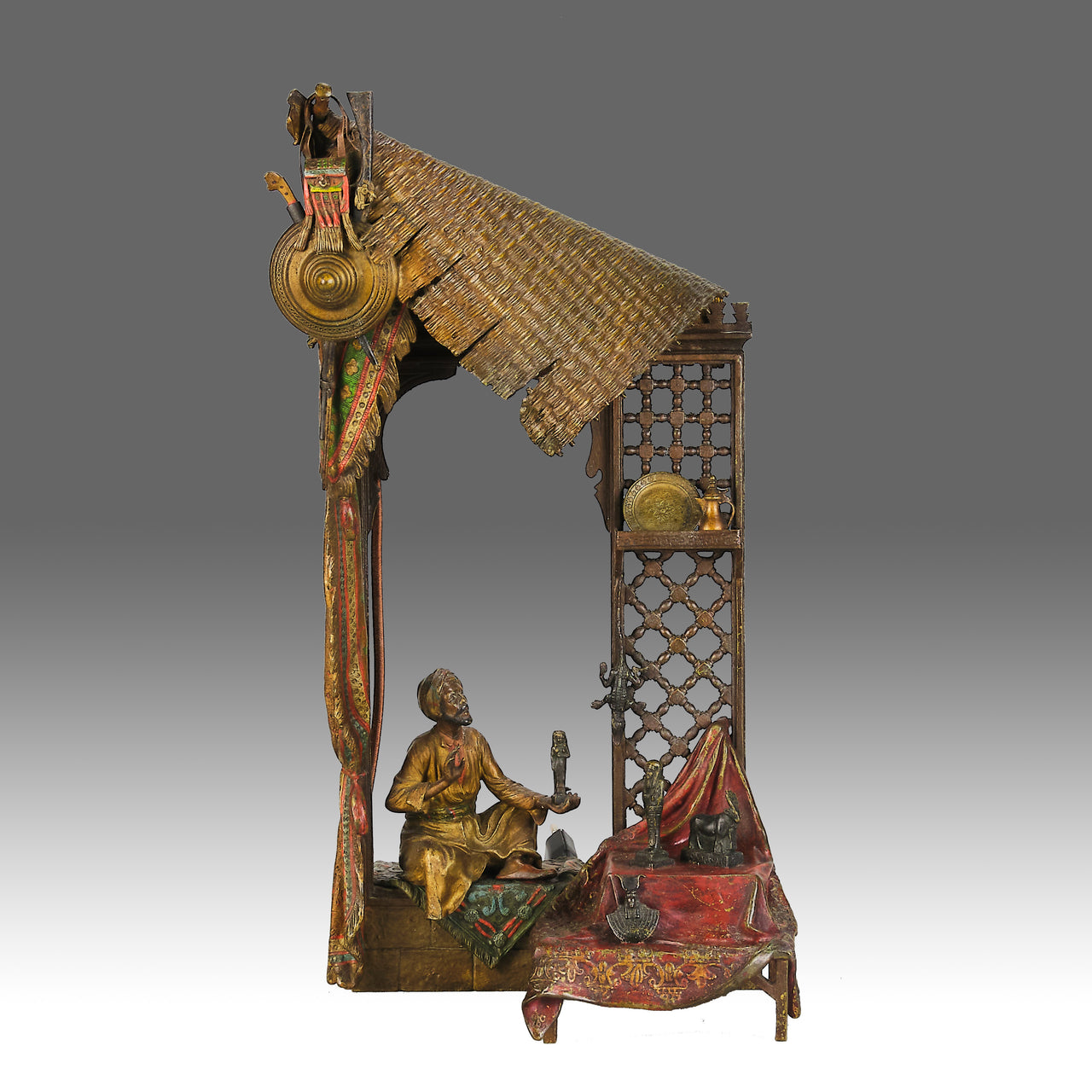 Bergman bronze merchant lamp