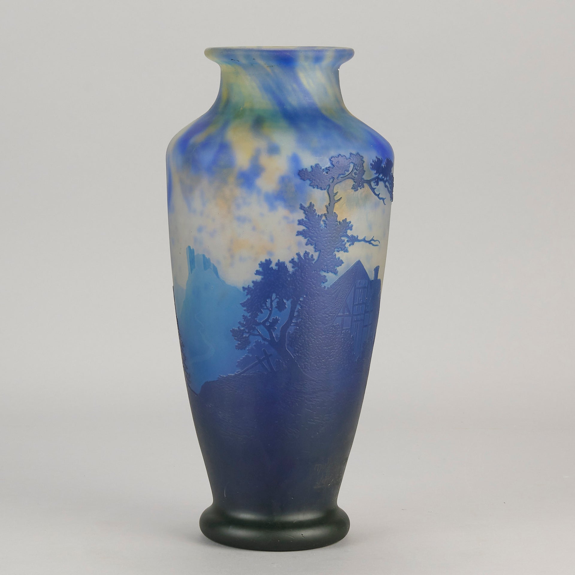 Muller Freres Vase - Cameo Glass - Hickmet Fine Arts 