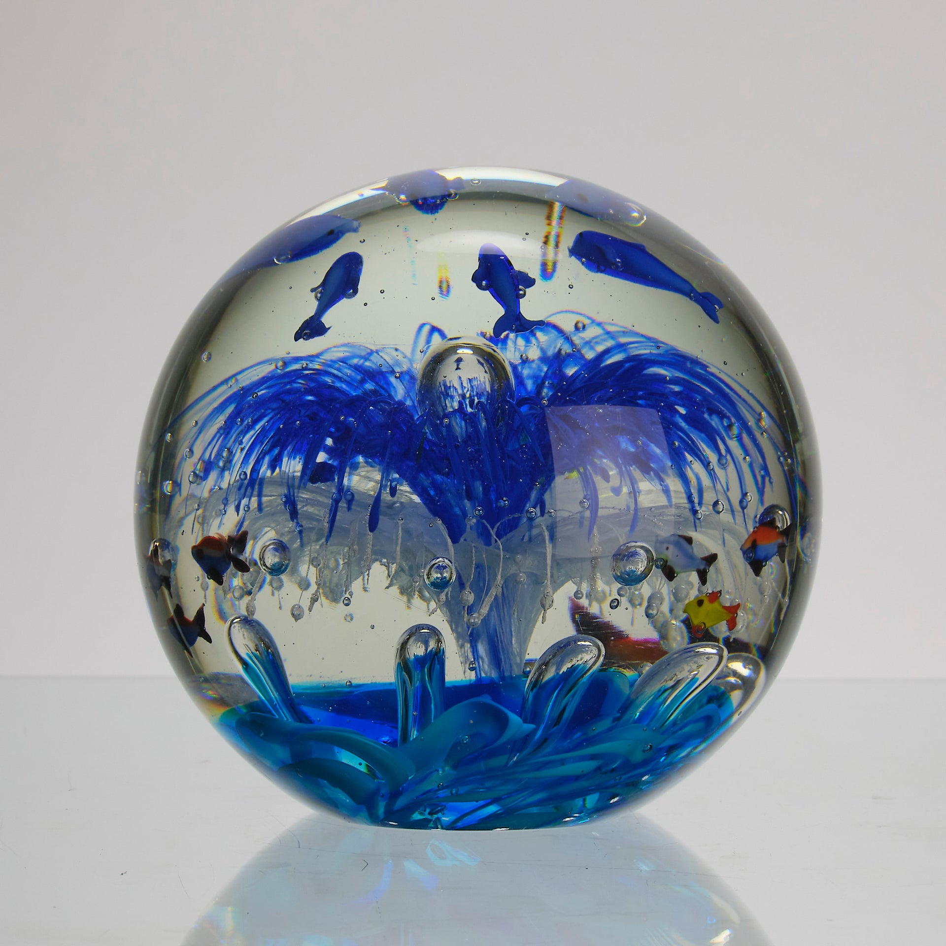 Murano glass aquarium by Barbini