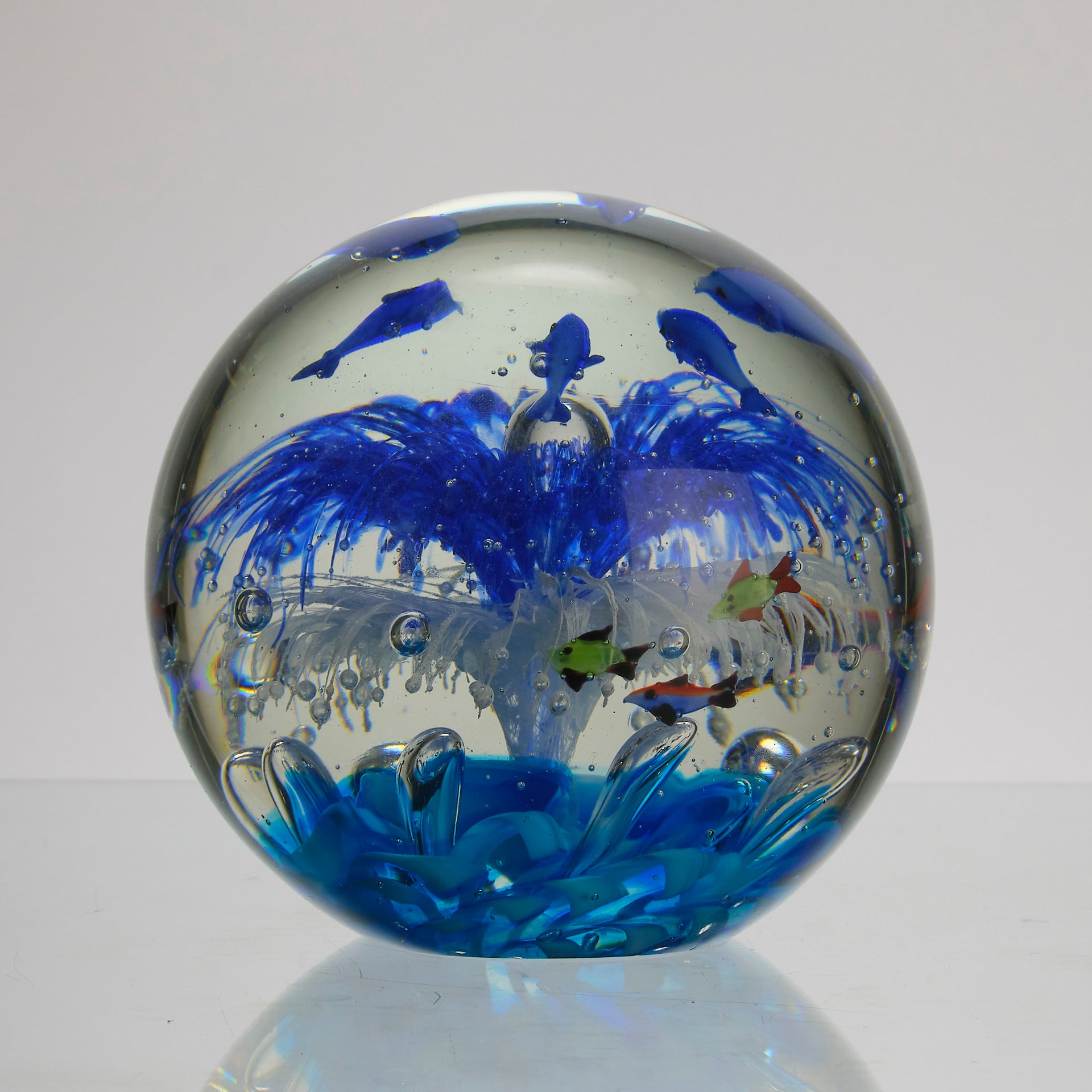 Murano glass aquarium by Barbini