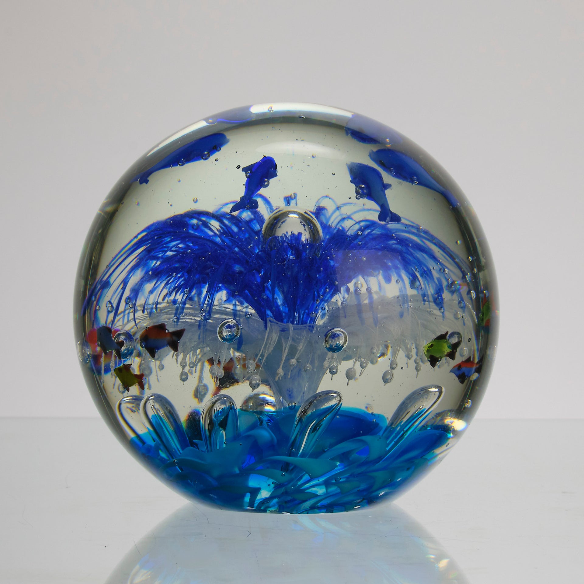 Murano glass aquarium by Barbini
