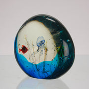 Murano Glass Aquarium with Jellyfish by Rafaelli