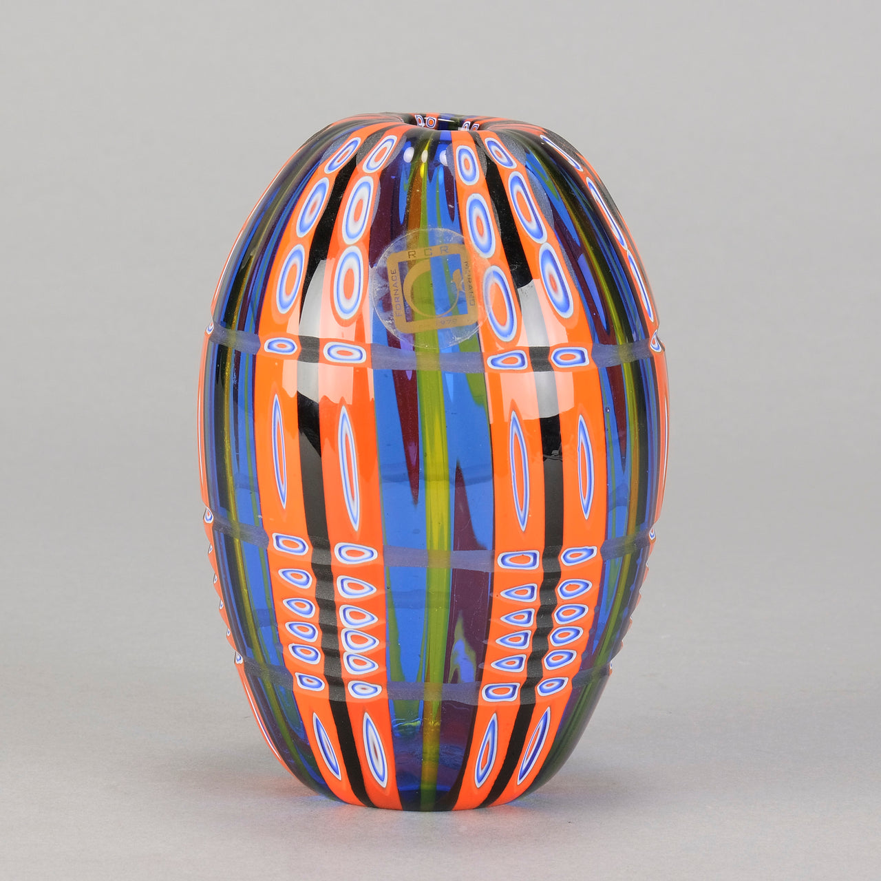 Murano Glass Vase Sculpture by Fabio Rossetto - Hickmet Fine Arts