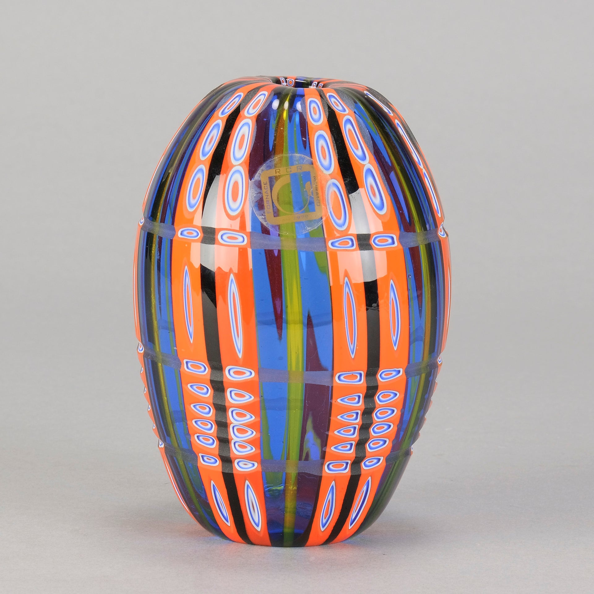 Murano Glass Vase Sculpture by Fabio Rossetto - Hickmet Fine Arts