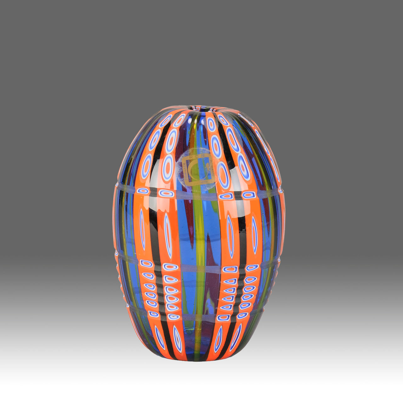 Murano Glass Vase Sculpture by Fabio Rossetto - Hickmet Fine Arts
