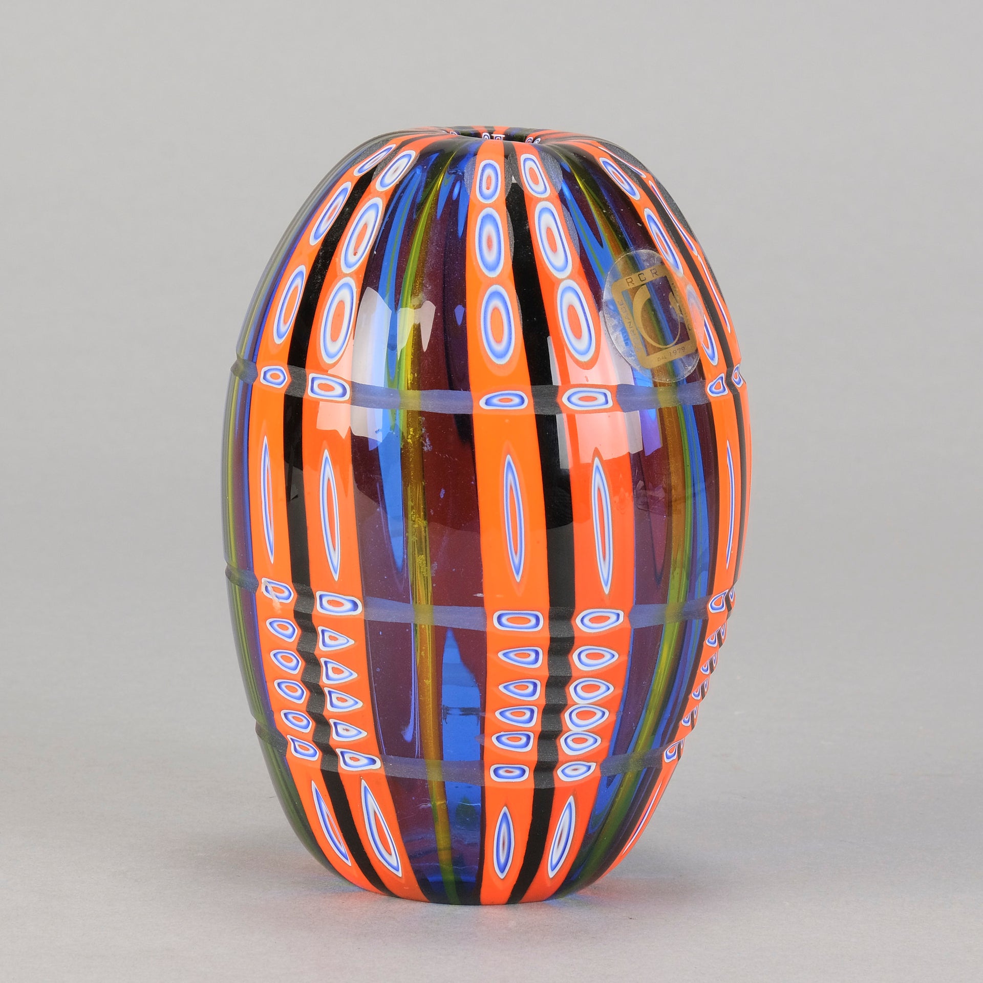 Murano Glass Vase Sculpture by Fabio Rossetto - Hickmet Fine Arts