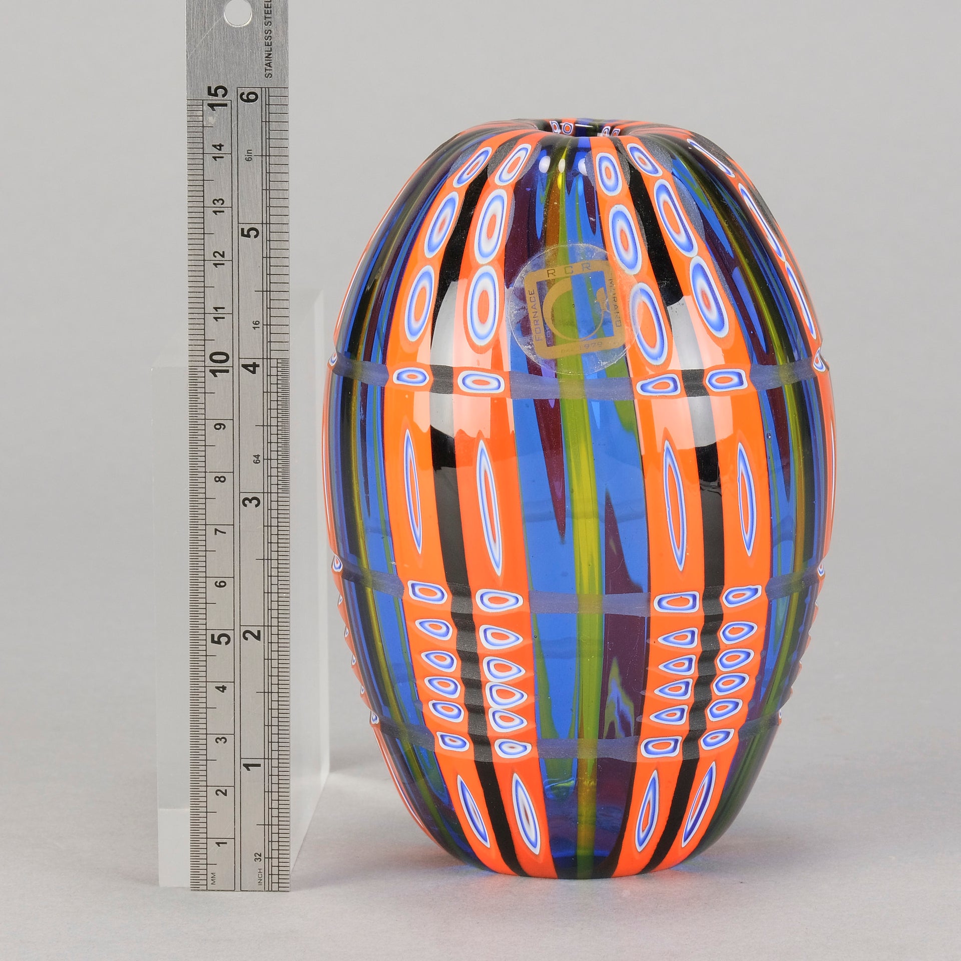 Murano Glass Vase Sculpture by Fabio Rossetto - Hickmet Fine Arts