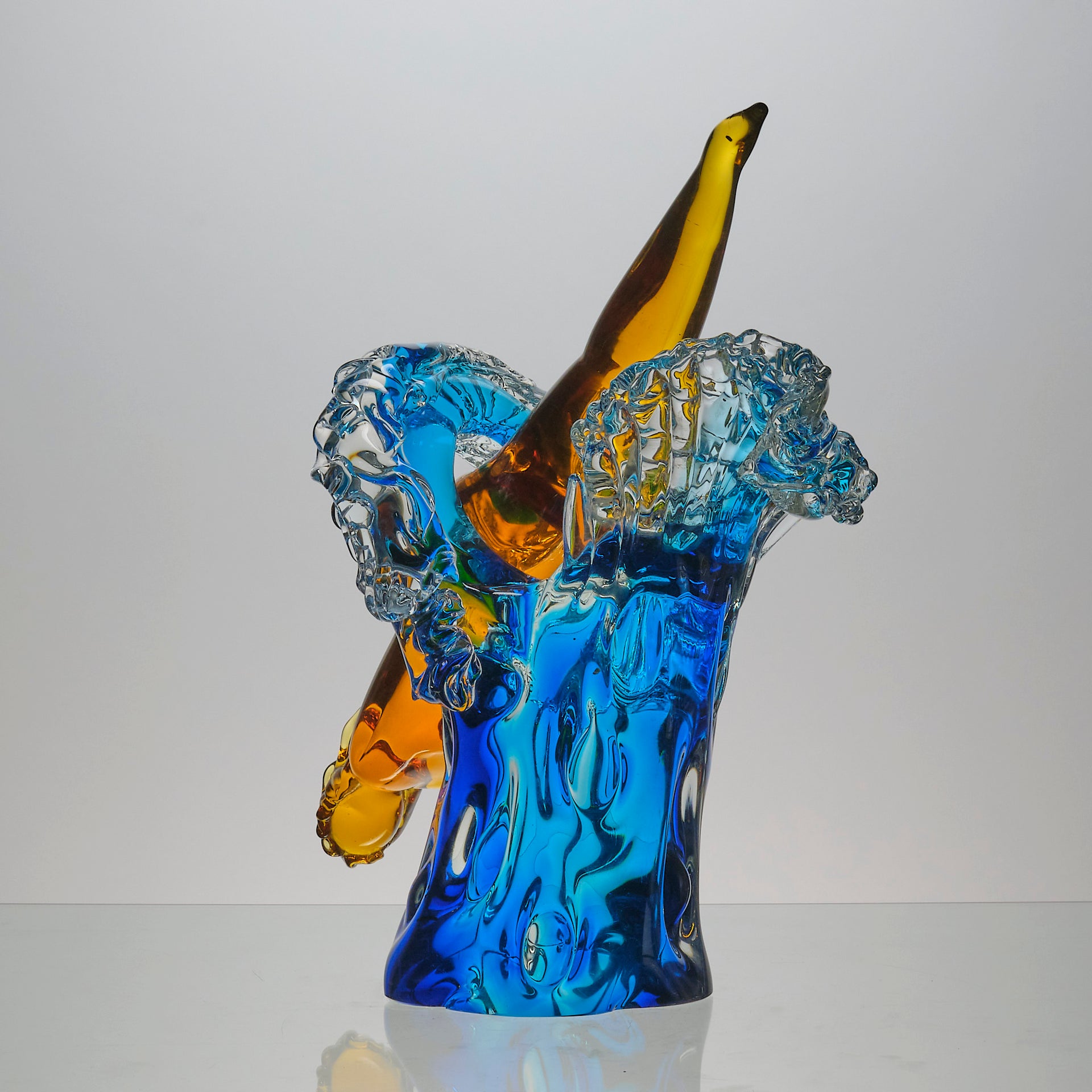 The Diver - Murano Glass Sculpture - Hickmet Fine Arts 