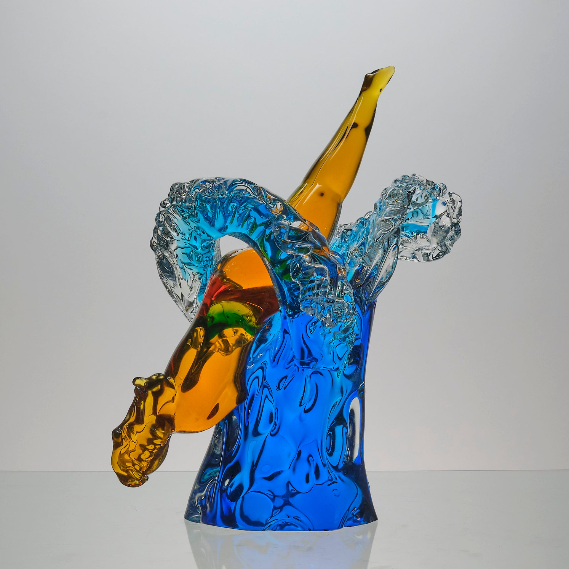 The Diver - Murano Glass Sculpture - Hickmet Fine Arts 