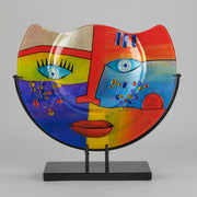 Murano Picasso Face Vase - Abstract Vase - Hickmet Fine Arts